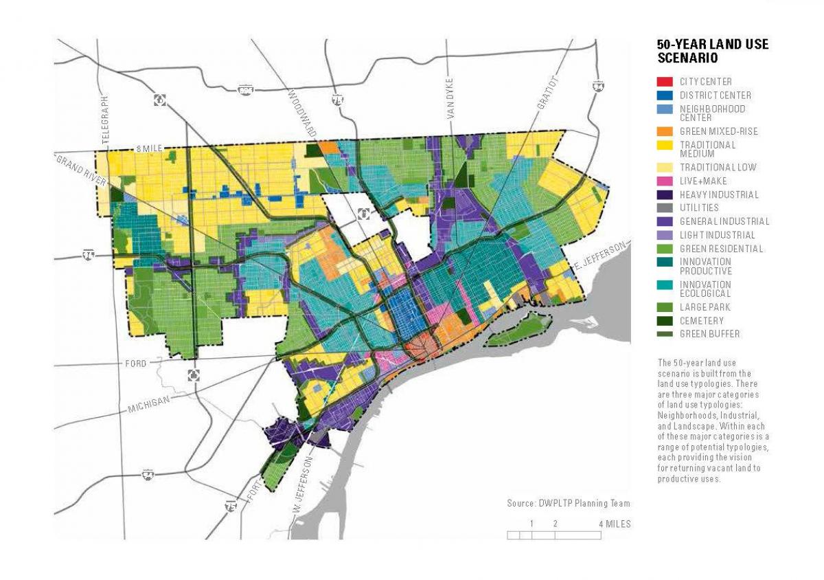 Karte von Detroit leerstehende Häuser anzeigen