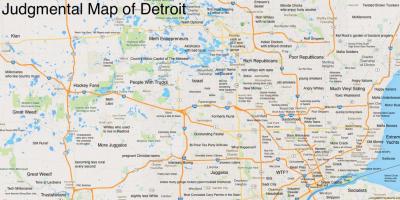 Belehrende Karte Detroit