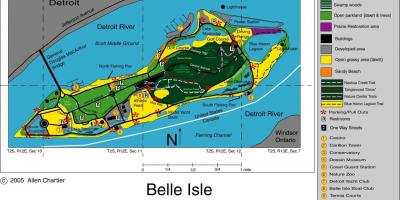Karte von Belle Isle, Detroit