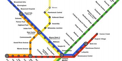 Metro-Detroit Karte anzeigen