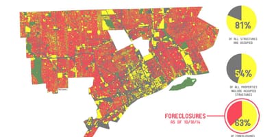 Detroit Bevölkerung Karte