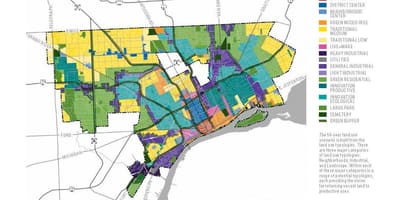 Karte von Detroit leerstehende Häuser anzeigen